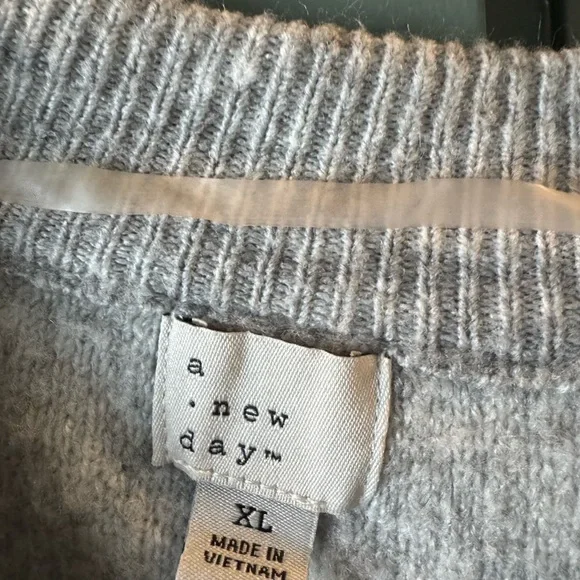 a new day Light Gray Striped Knit Cardigan - Picture 2 of 4